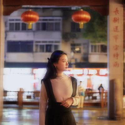 夜景模特