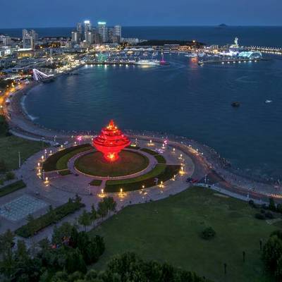 夜景模特