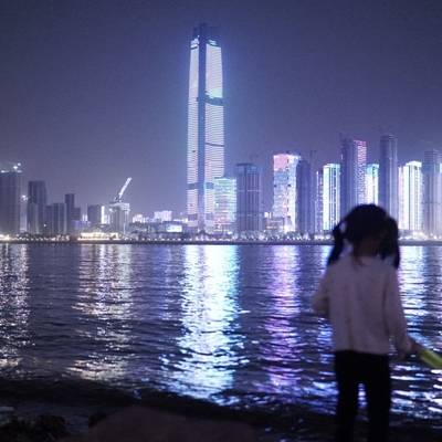 夜景模特