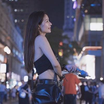 夜景模特