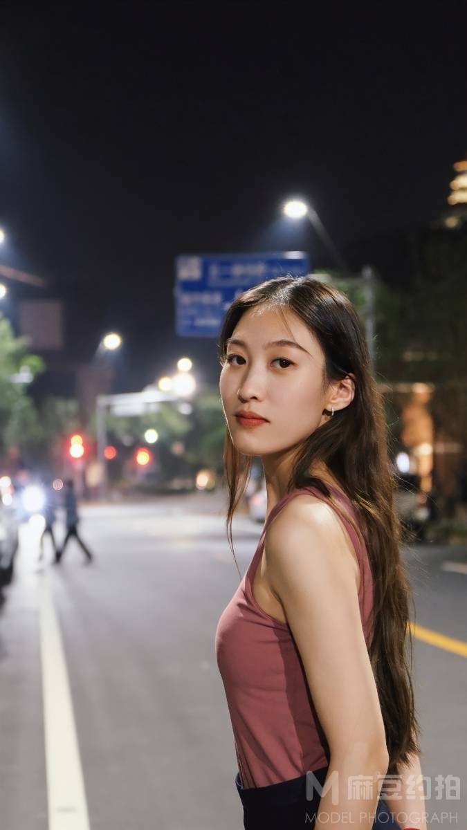 夜景模特