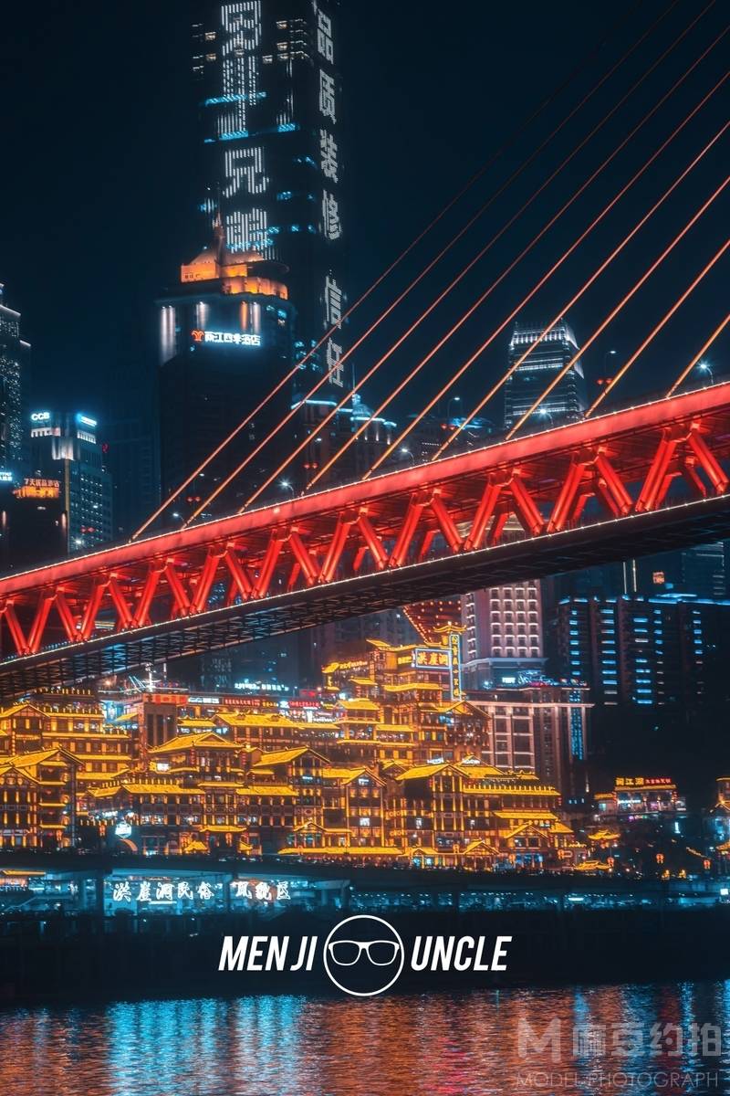 夜景模特