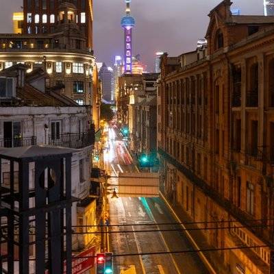 夜景模特