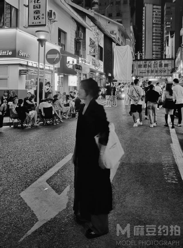 夜景模特