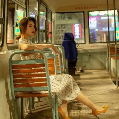 夜景模特