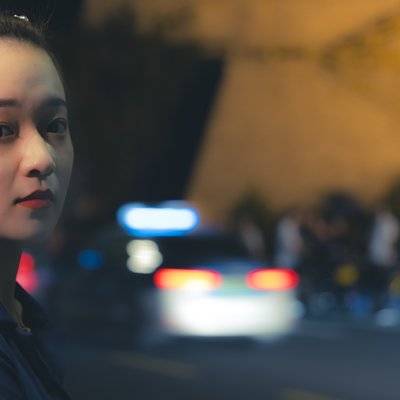 夜景模特