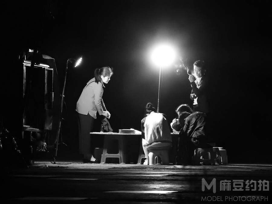 夜景模特