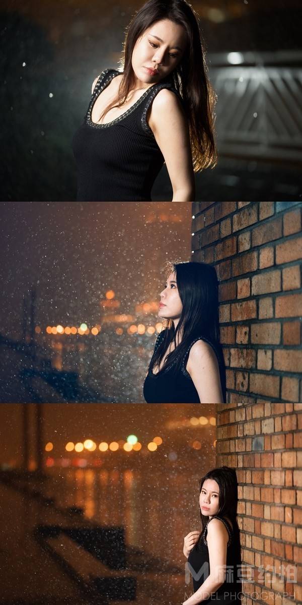 夜景模特