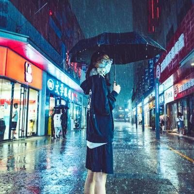 夜景模特