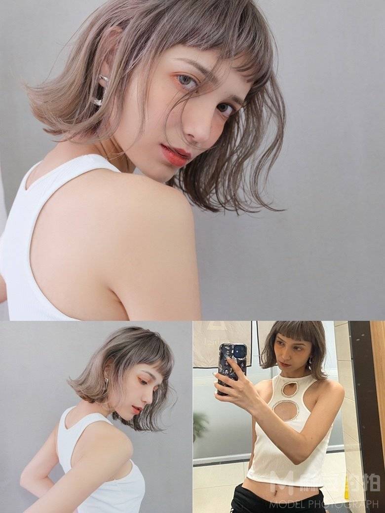 黑白模特