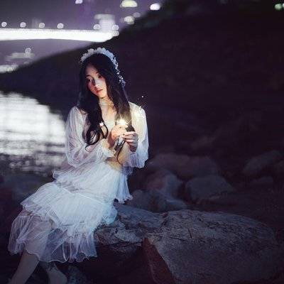 夜景模特
