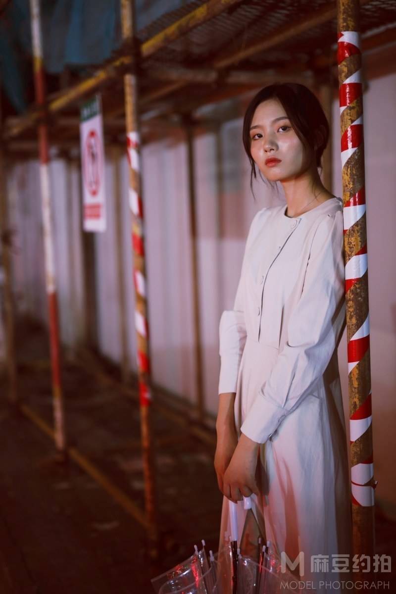 夜景模特