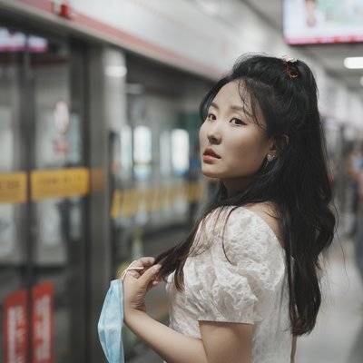 夜景模特