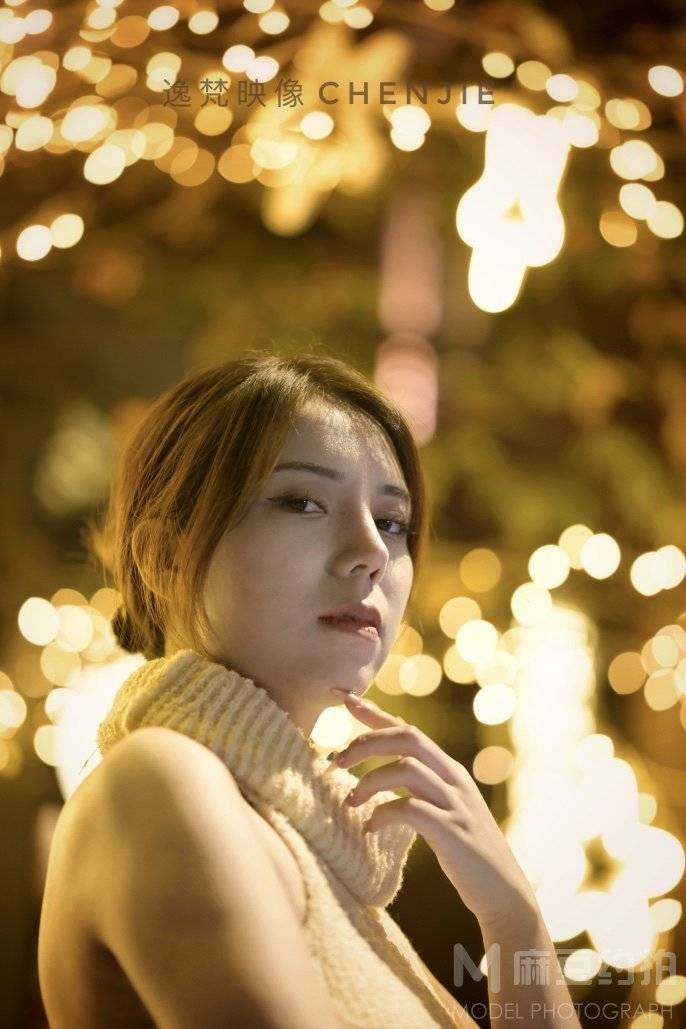 夜景模特