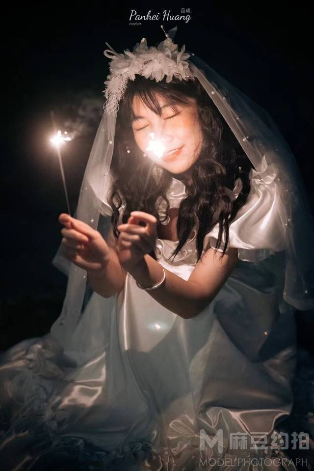 夜景模特