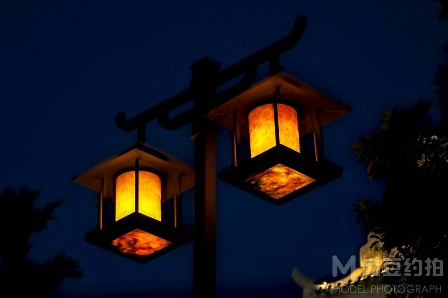 夜景模特