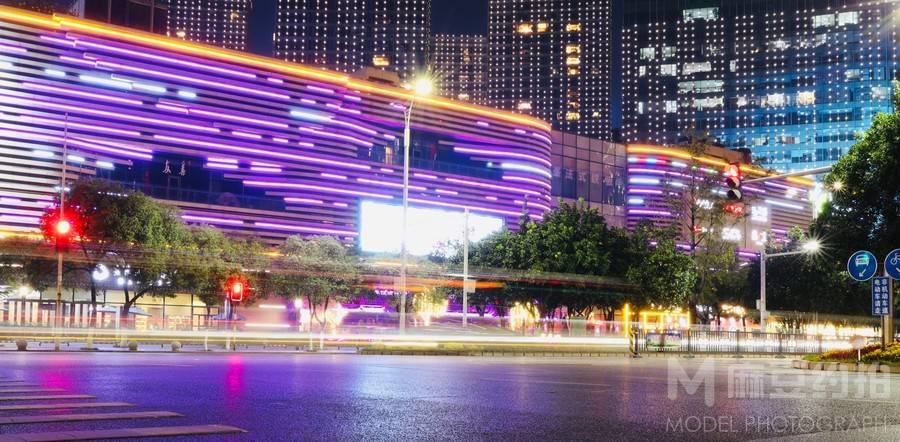 夜景模特