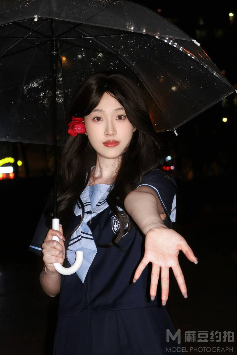夜景模特