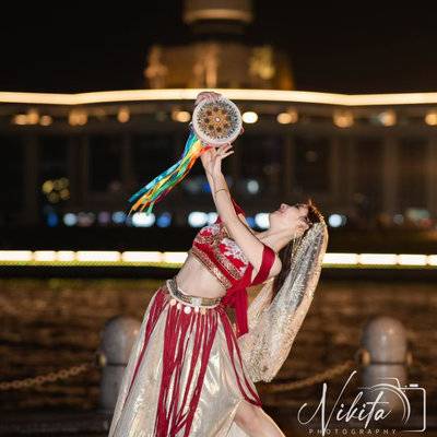 夜景模特