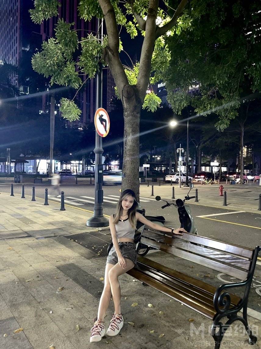 夜景模特