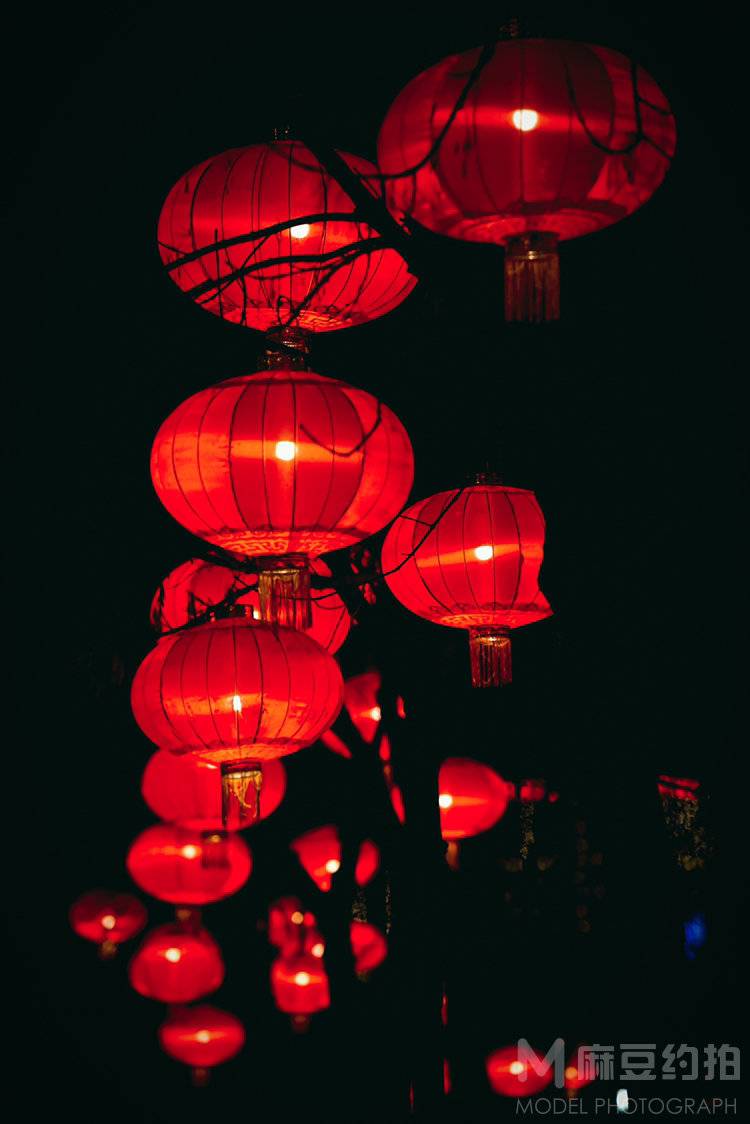 夜景模特