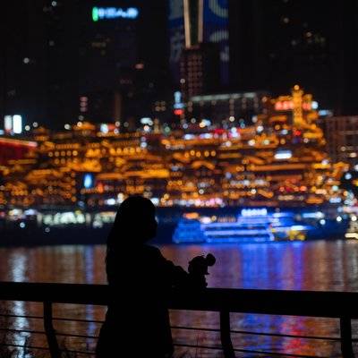 夜景模特