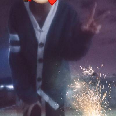 黑白模特