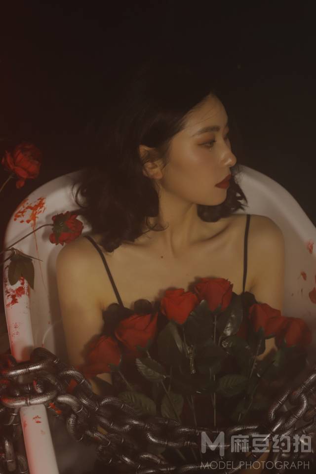 夜景模特