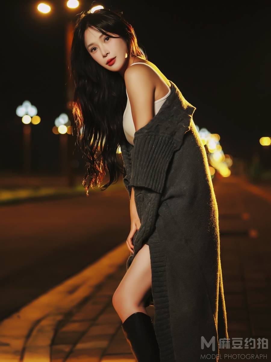 夜景模特