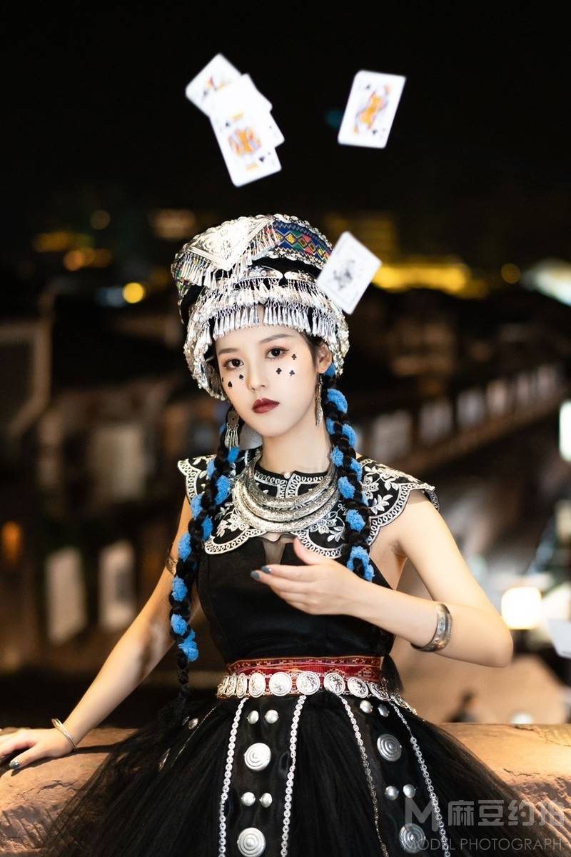 夜景模特