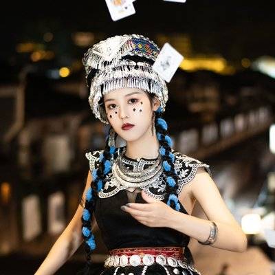 夜景模特