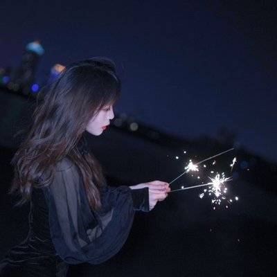 夜景模特