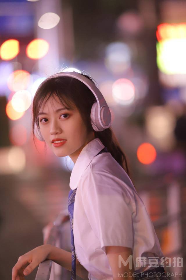 夜景模特