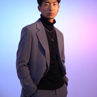 黑白模特