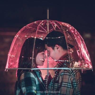 夜景模特