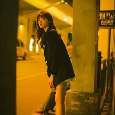 夜景模特