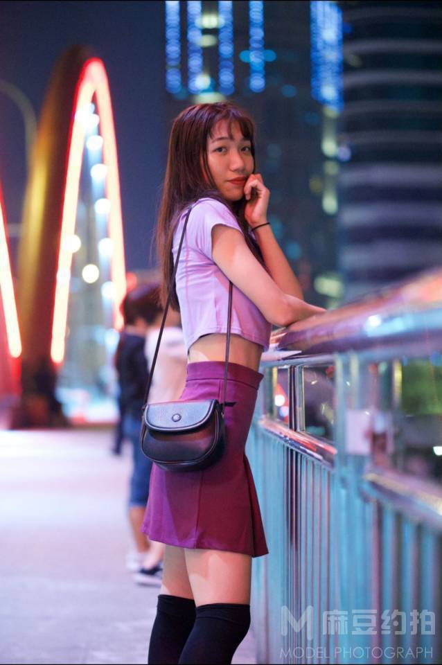 夜景模特