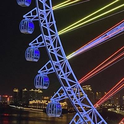 夜景模特