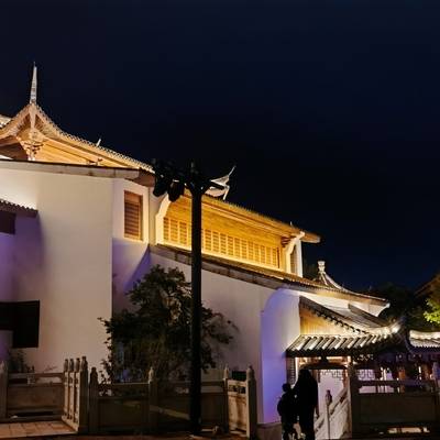 夜景模特