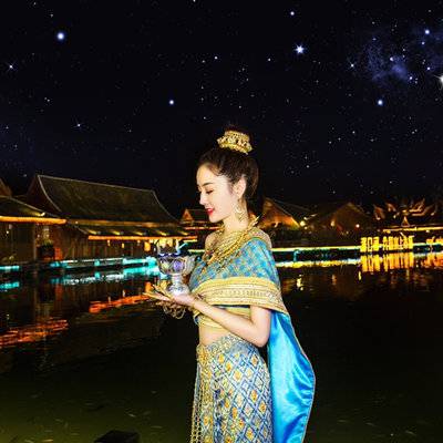 夜景模特