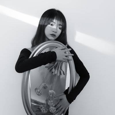 黑白模特