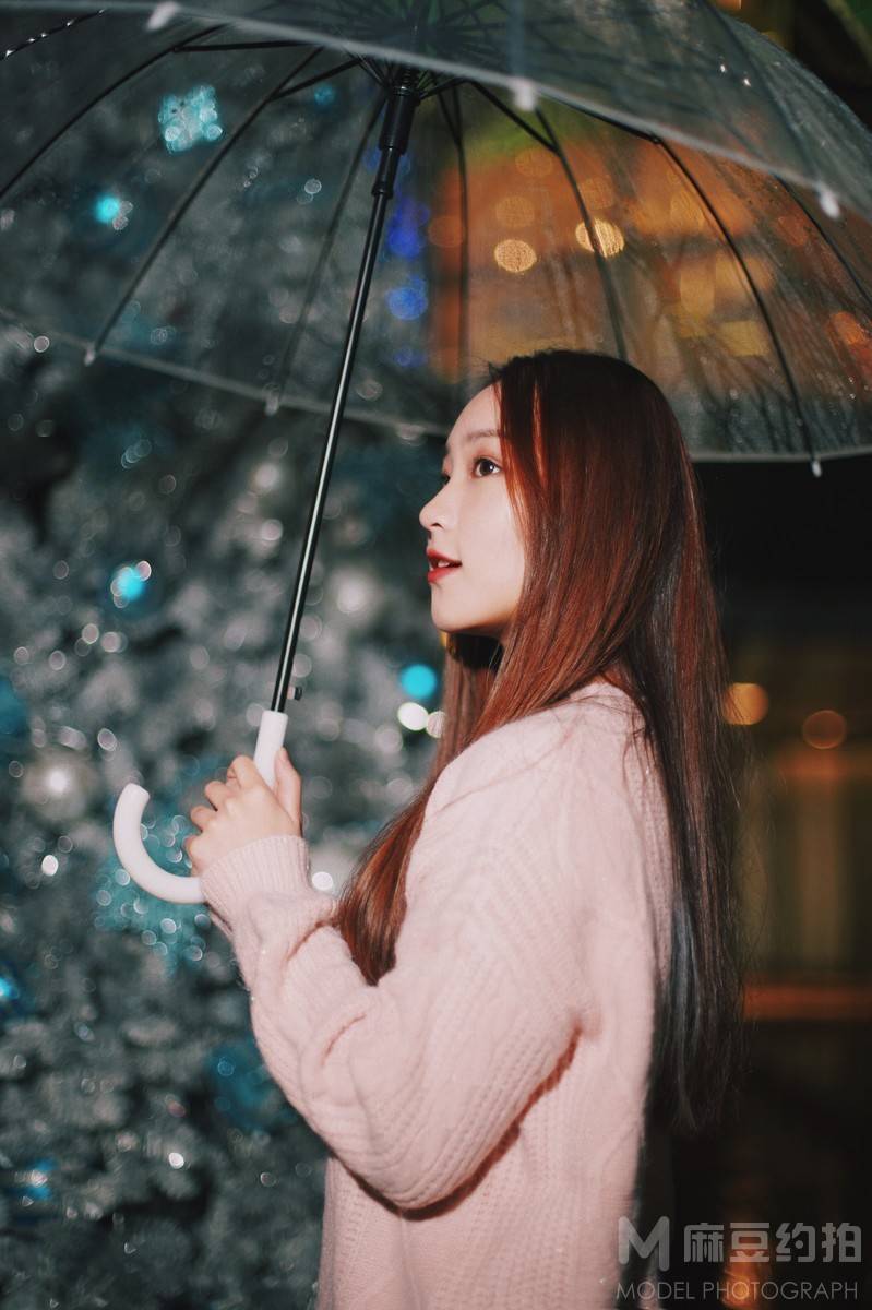 夜景模特