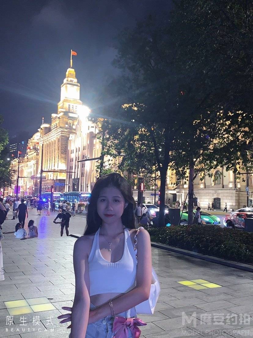夜景模特