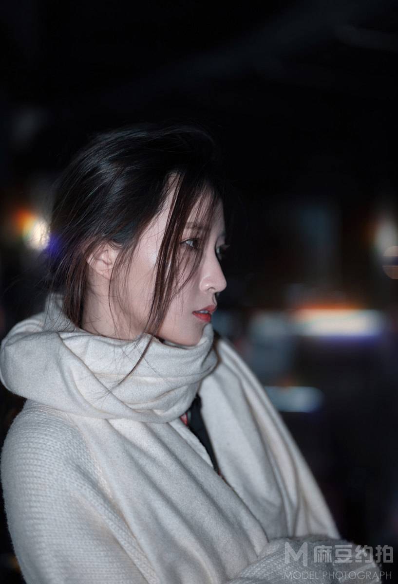 夜景模特