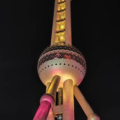 夜景模特