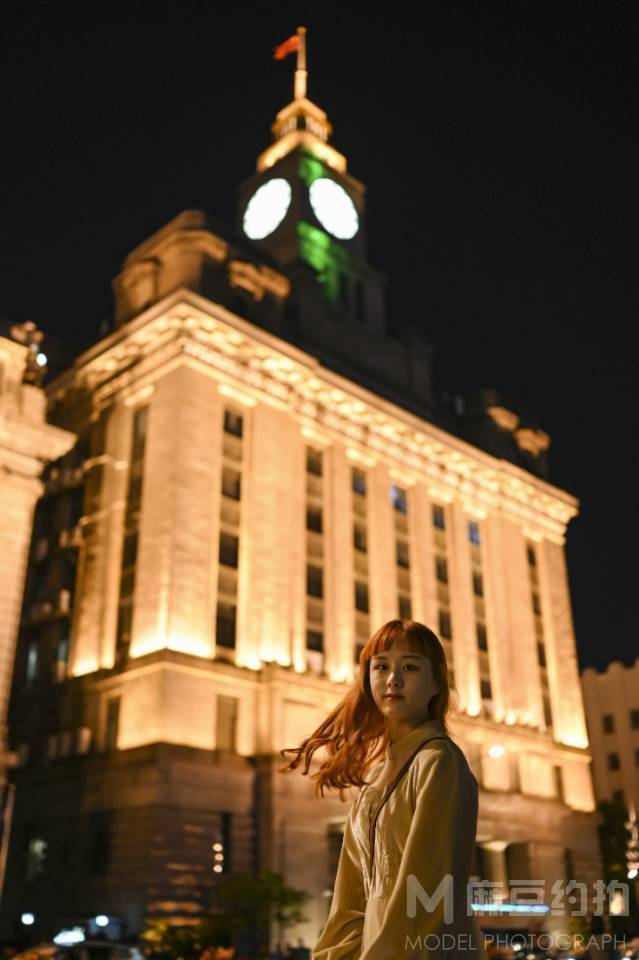 夜景模特