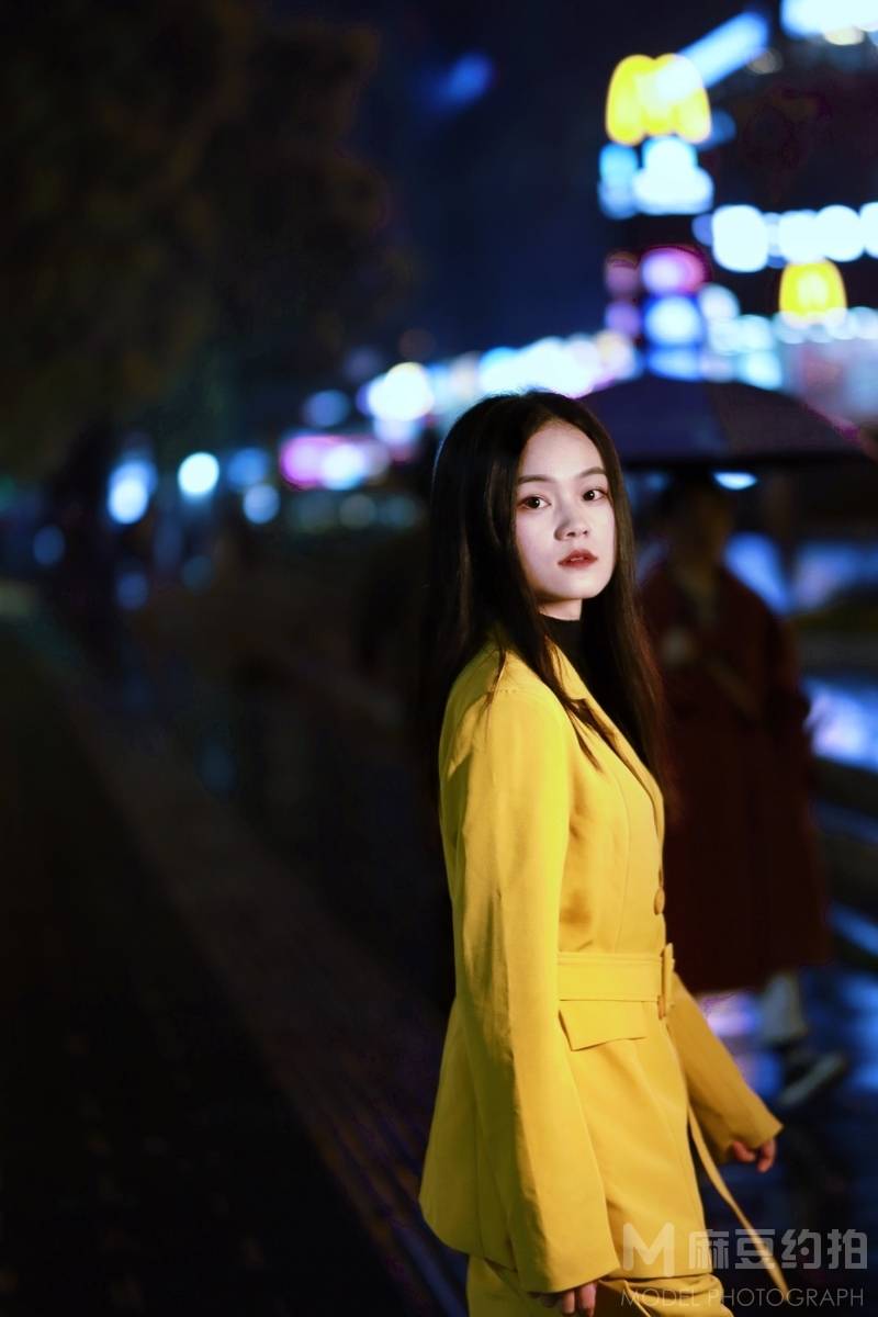 夜景模特