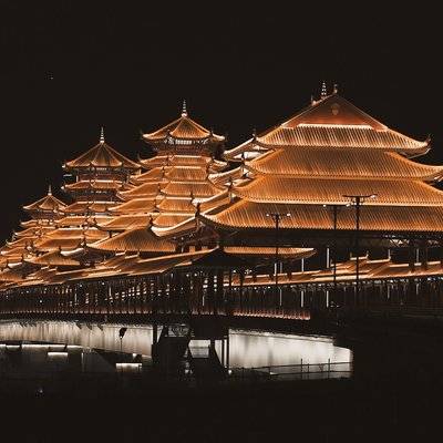 夜景模特