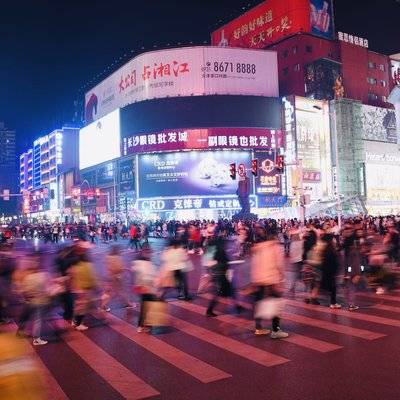 夜景模特