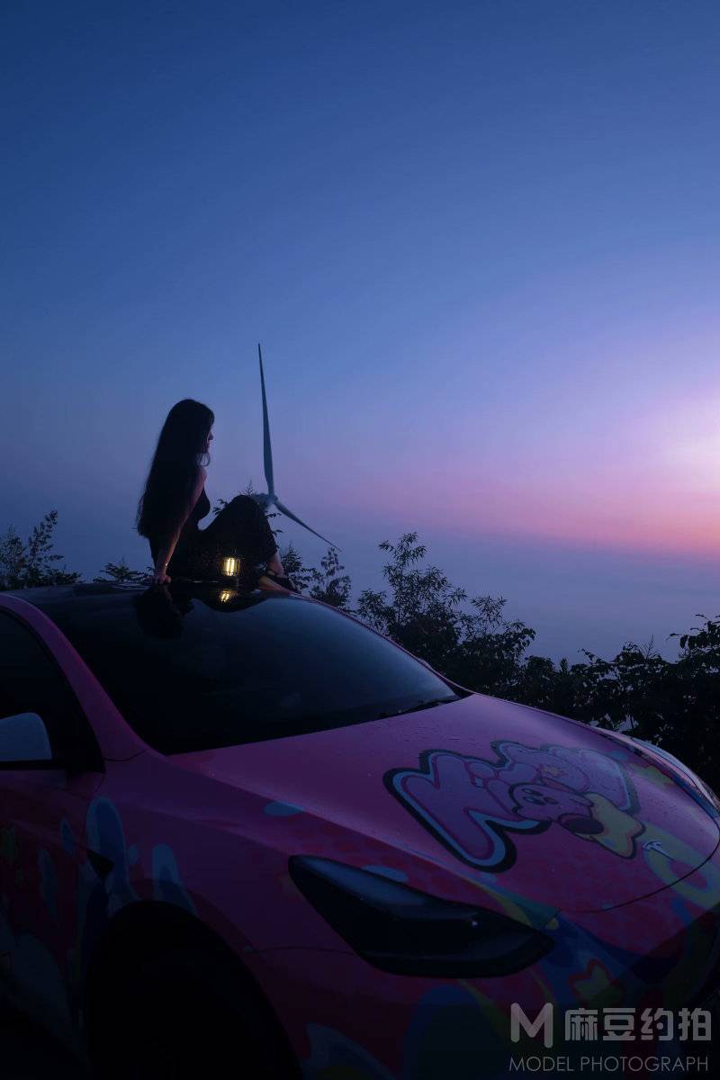 夜景模特